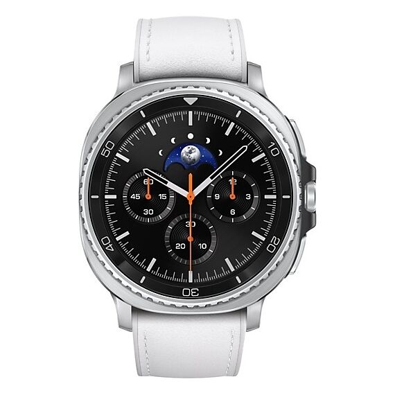 Galaxy Watch 8 Classic | 46 мм | 4G LTE | Black | Hybrid/White | S/M/L, Тип ремешка : Hybrid, Размер корпуса : 46 мм, Цвет: Black, Цвет ремешка: White, Размер ремешка : S/M/L, Подключение часов : Bluetooth / Wi-Fi + 4G LTE, изображение 3